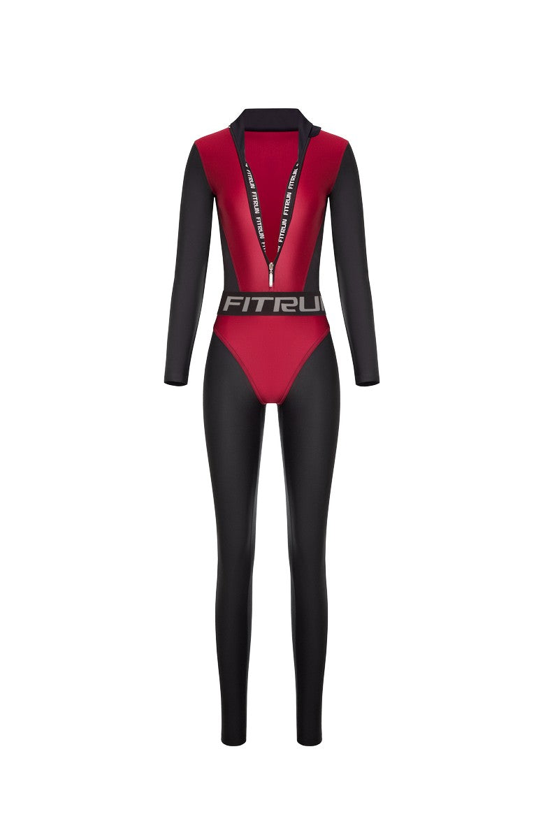 Jumpsuit FITRUN Jumpsuit Super Nuts Long "Wine Blaze"