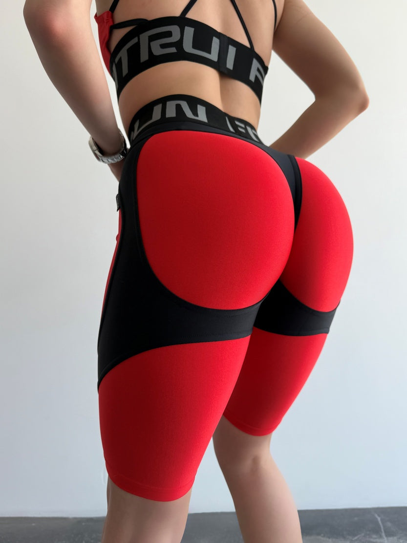 Велосипедки FITRUN Cycling Super Nuts Push-Up "Shine Bordo"