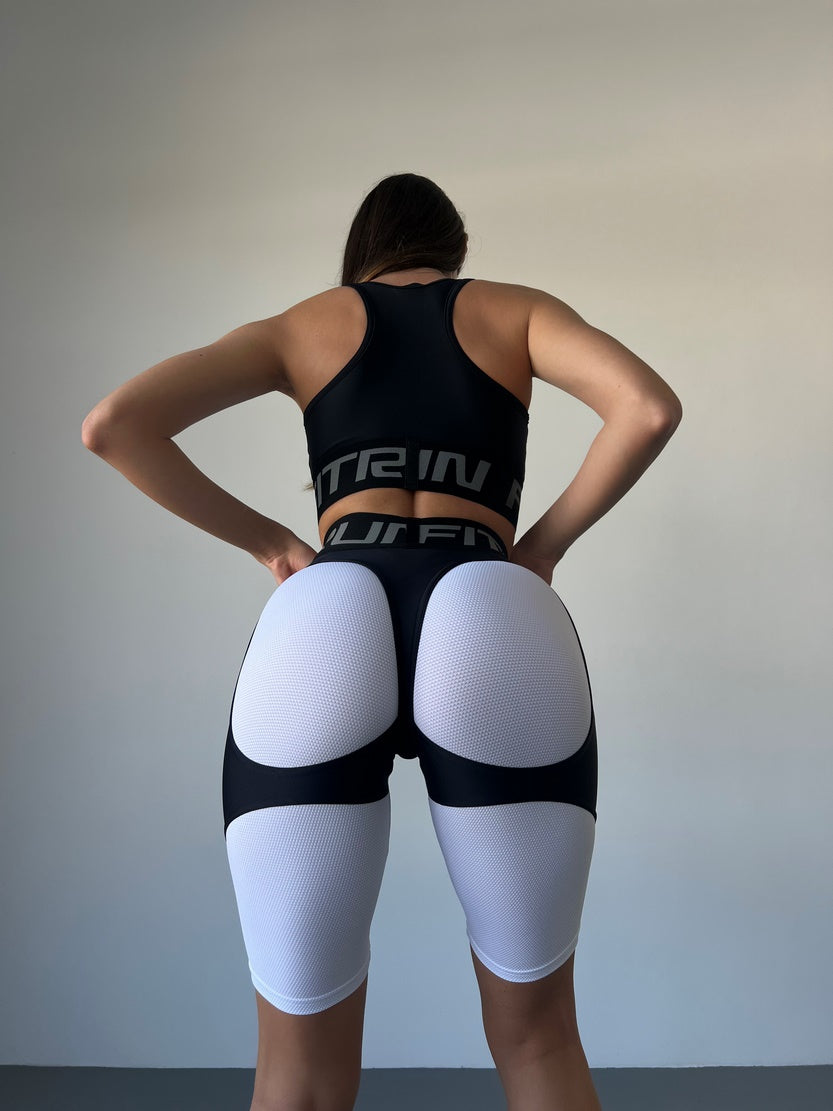 Велосипедки FITRUN Cycling Super Nuts Push-Up "White Relief"