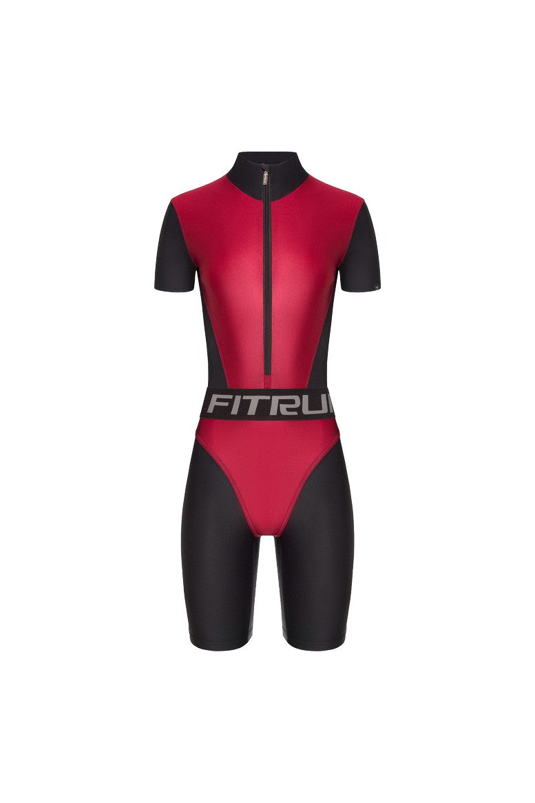 Комбінезон FITRUN Jumpsuit Super Nuts Short "Wine Blaze"