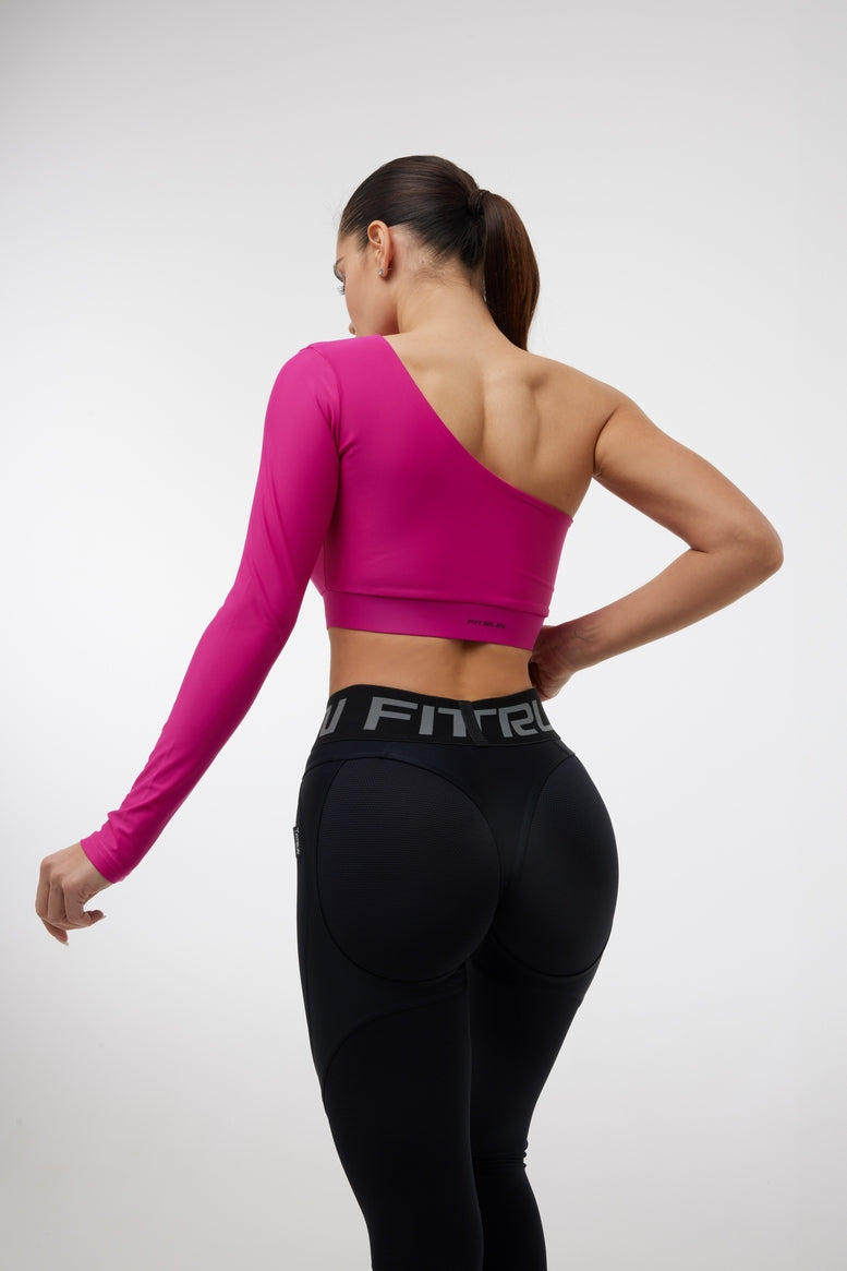 Shortened Rashguard FITRUN Rashguard Racy "Total Rose"