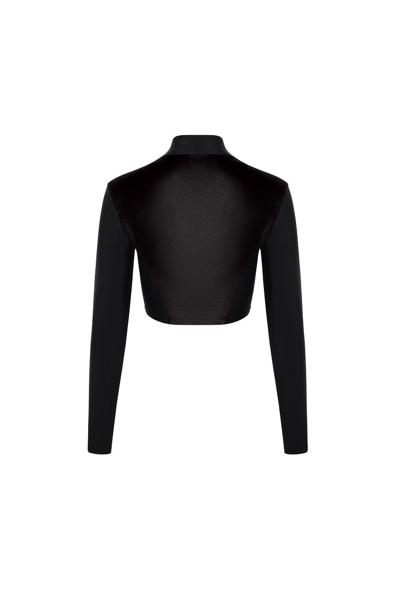 Рашгард FITRUN Rashguard Cropped ZIP "Black Blaze"