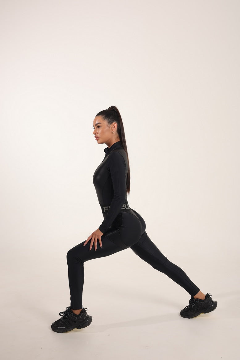 Комбінезон FITRUN Jumpsuit Super Nuts NICE Long "Black Blaze"