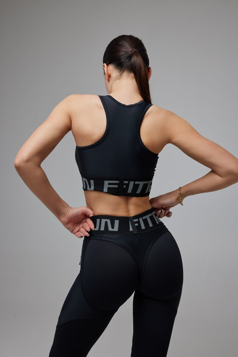 Sports Top FITRUN Top "Total Black"