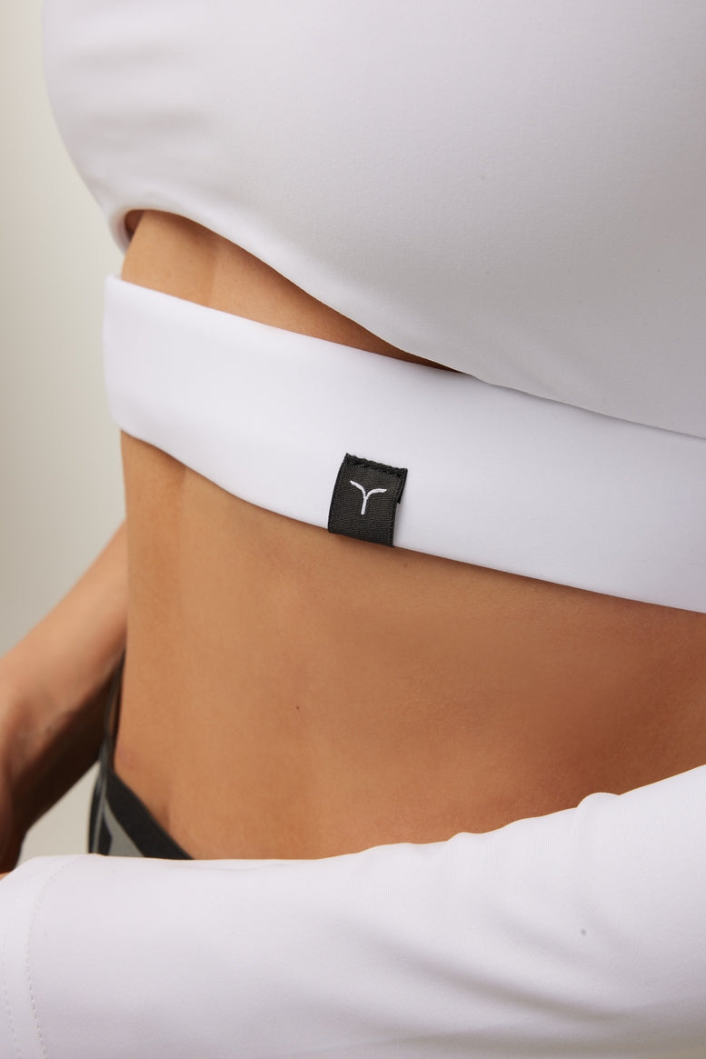 Shortened Rashguard FITRUN Rashguard Racy "Total White"