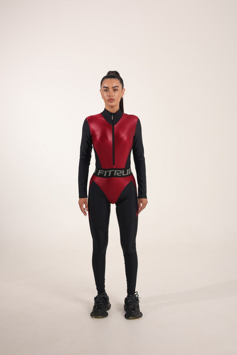 Комбінезон FITRUN Jumpsuit Super Nuts NICE Long "Wine Blaze"