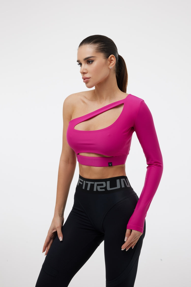 Shortened Rashguard FITRUN Rashguard Racy "Total Rose"