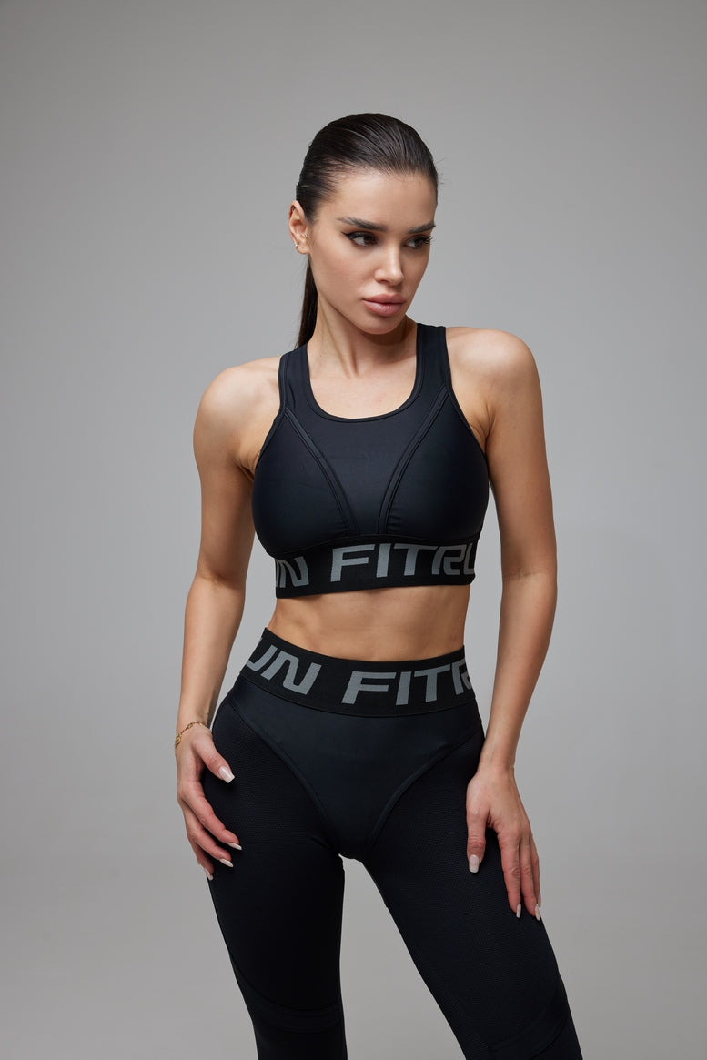 Sports Top FITRUN Top "Total Black"