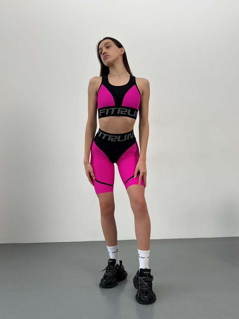 Cycling Short FITRUN Cycling Super Nuts "Pink"