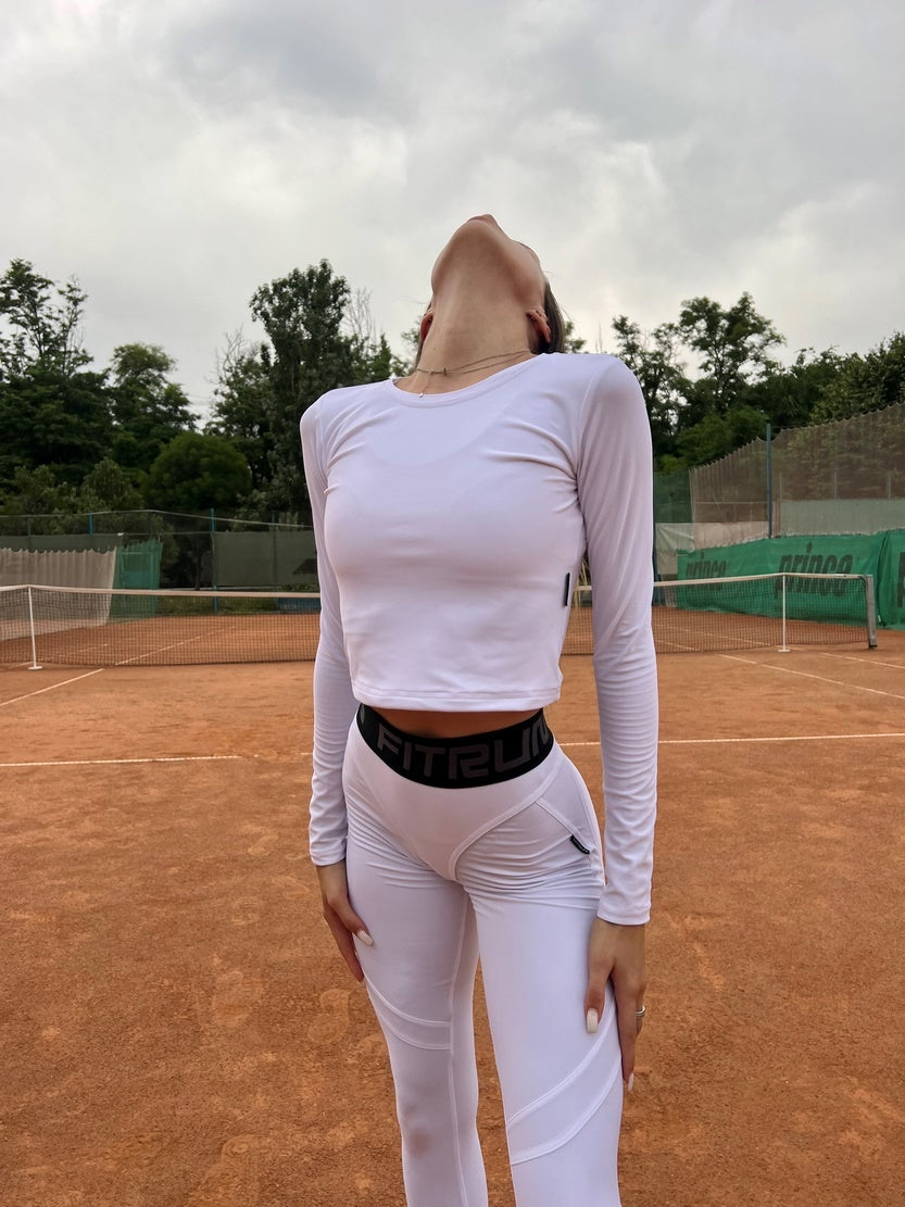 Укорочений рашгард FITRUN Rashguard Prime "Total White"