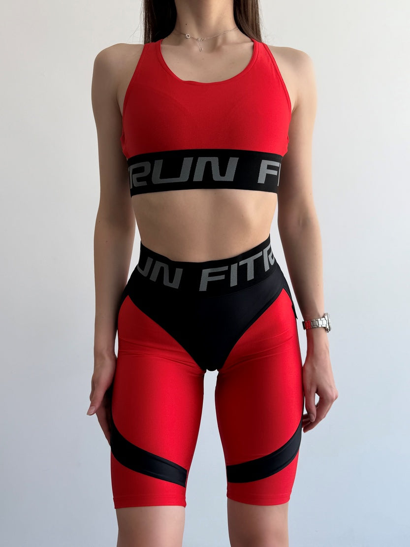 Велосипедки FITRUN Cycling Super Nuts Push-Up "Shine Bordo"