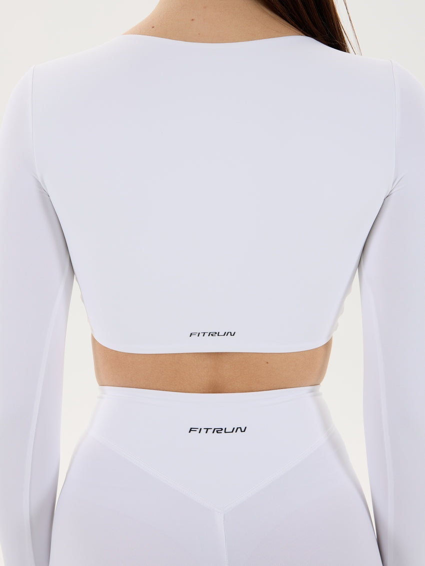Shorts FITRUN YOGA Grace "White VE"