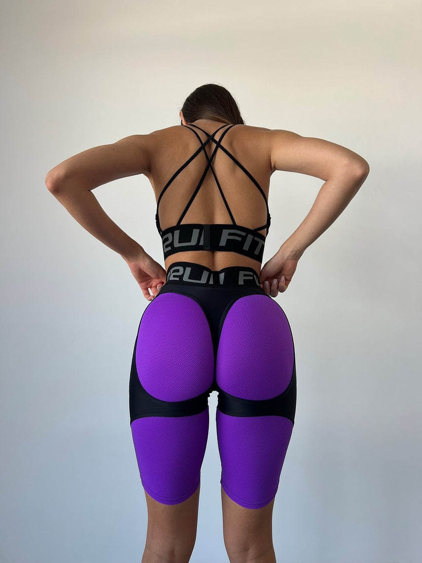 Велосипедки FITRUN Cycling Super Nuts Push-Up "Purple Relief"