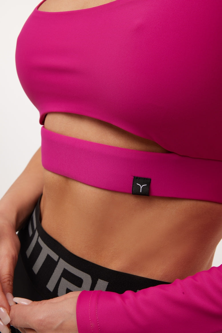 Shortened Rashguard FITRUN Rashguard Racy "Total Rose"