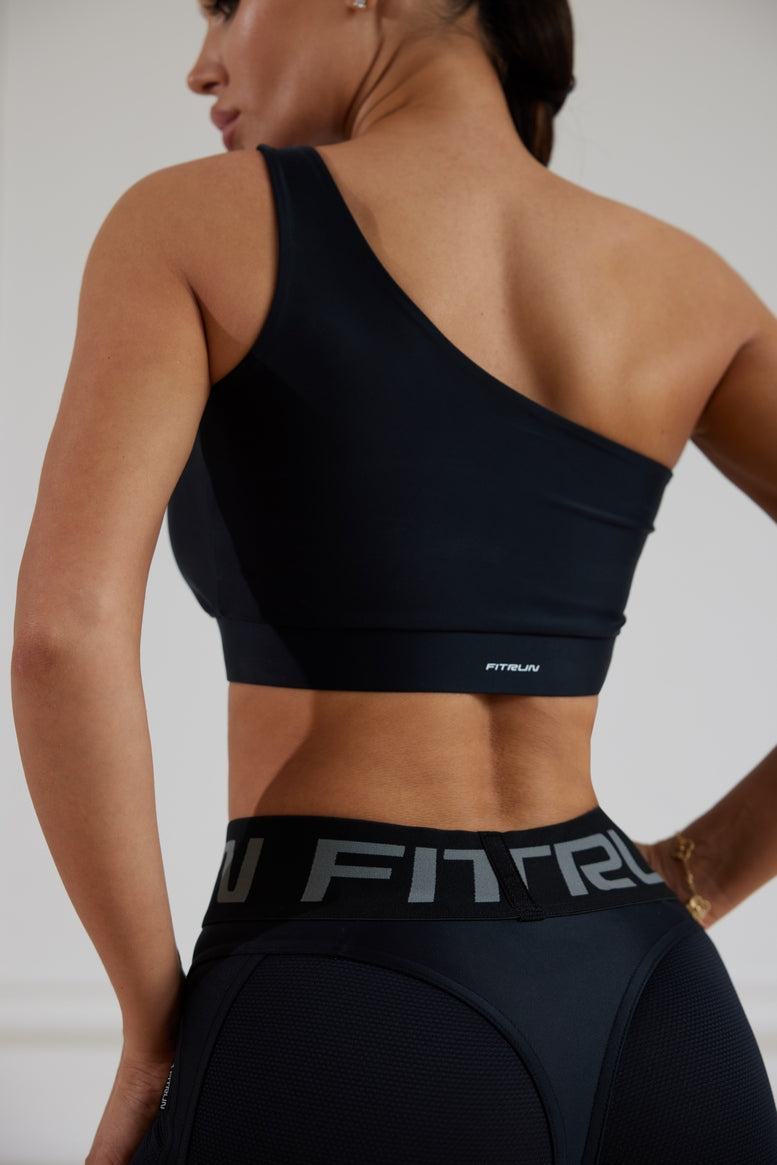 Sports Top FITRUN Top Racy "Total Black"