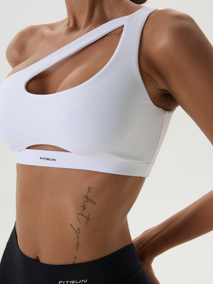 Sports Top FITRUN Top Racy "Total White"