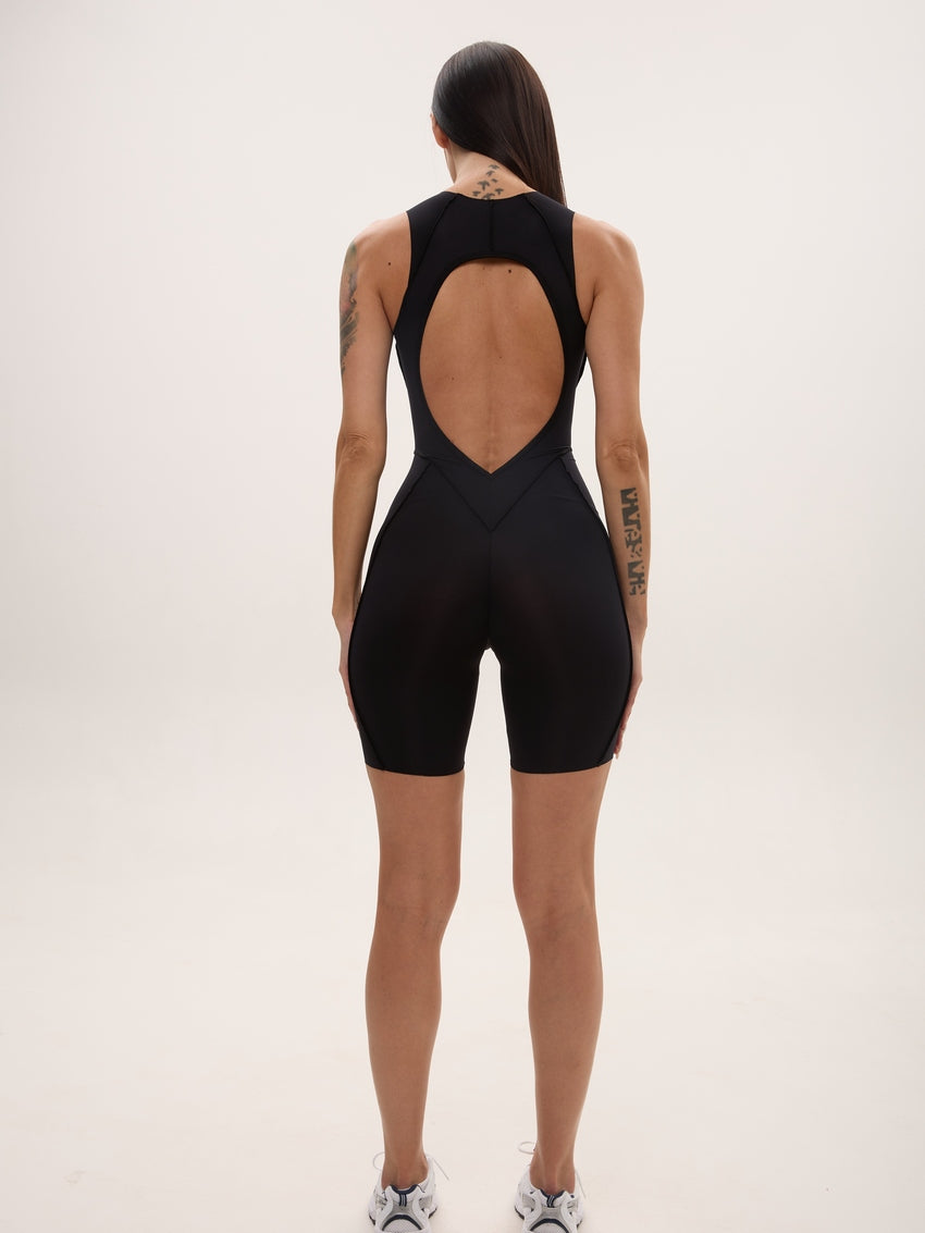 Jumpsuit FITRUN BodySuit Short Versa SLEEVELESS "Black VE"