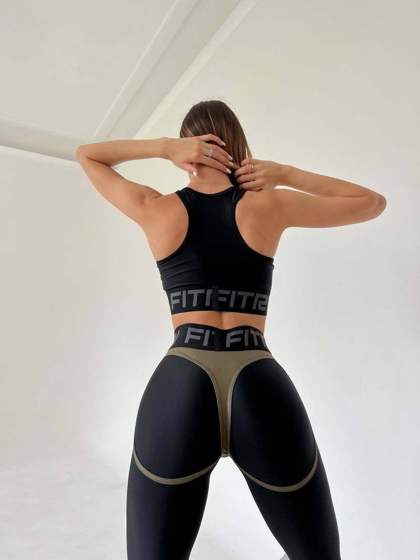 Легінси FITRUN Leggings Super Nuts "Khaki Blaze"