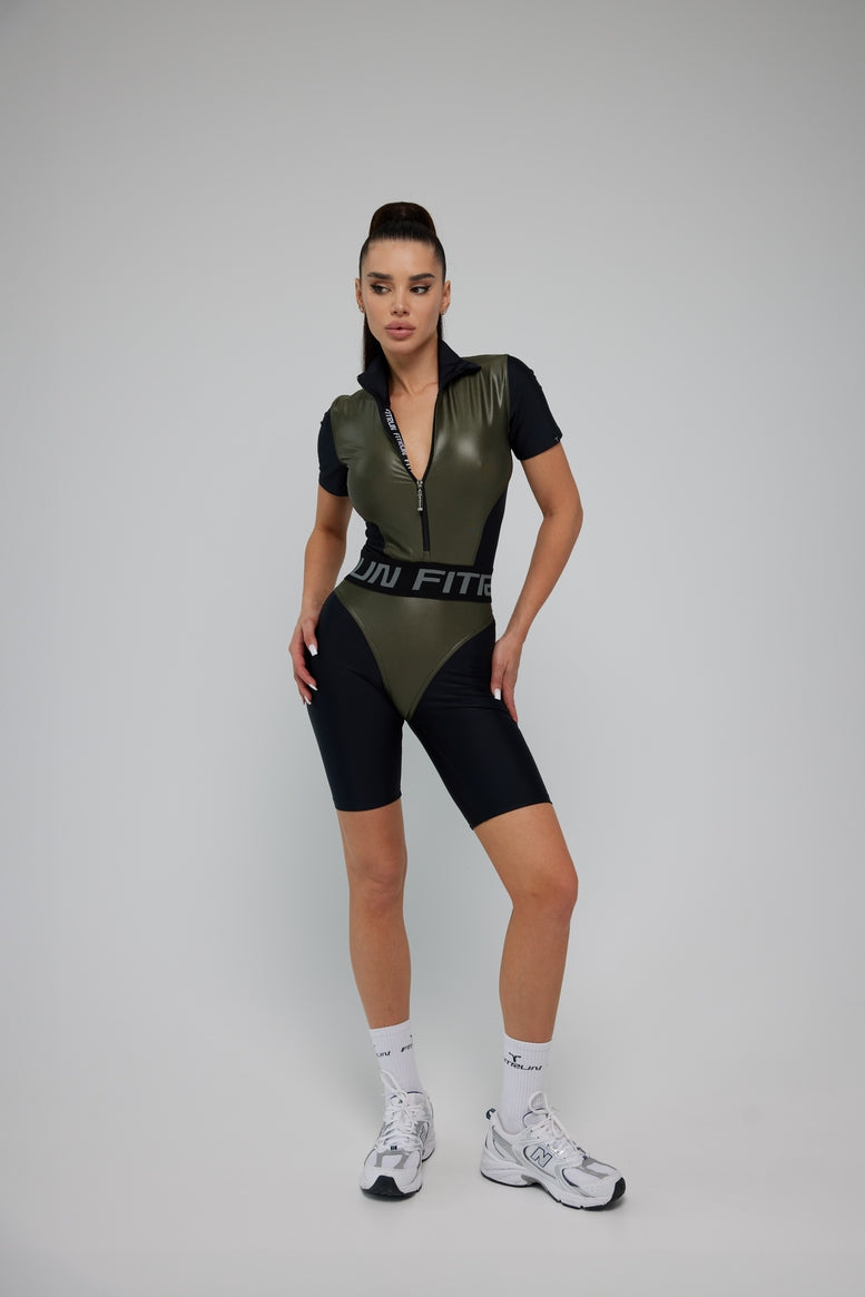 Jumpsuit FITRUN Jumpsuit Super Nuts Short "Khaki Blaze"