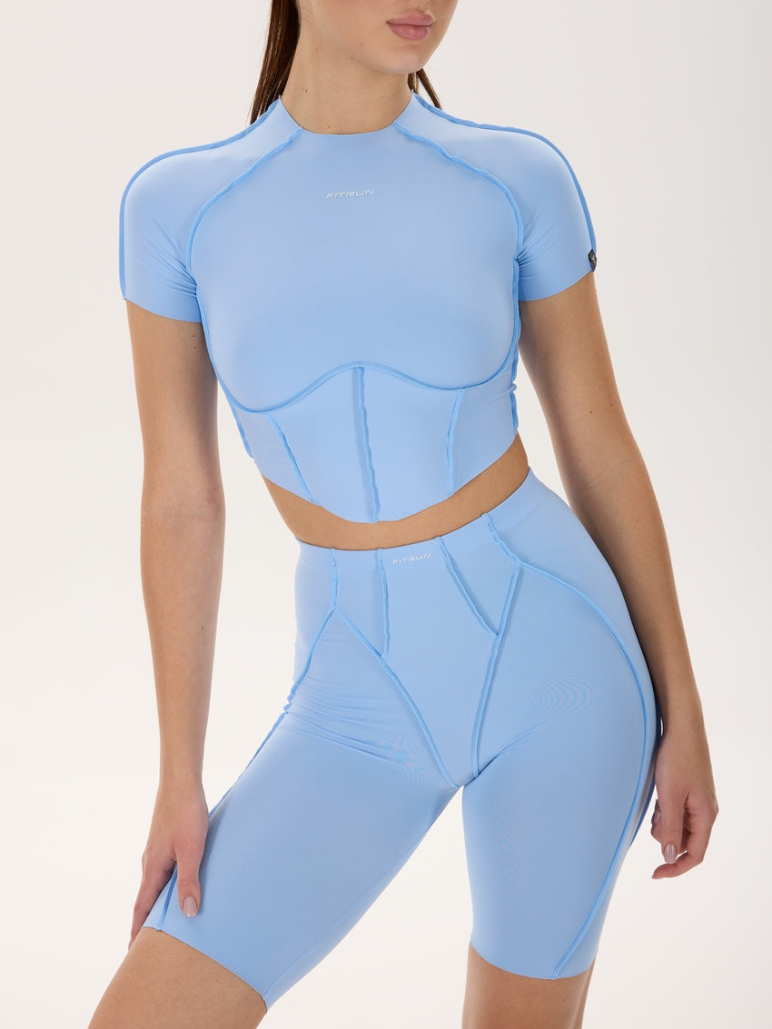 FITRUN T-shirt-Corset Versa "Sky VE"