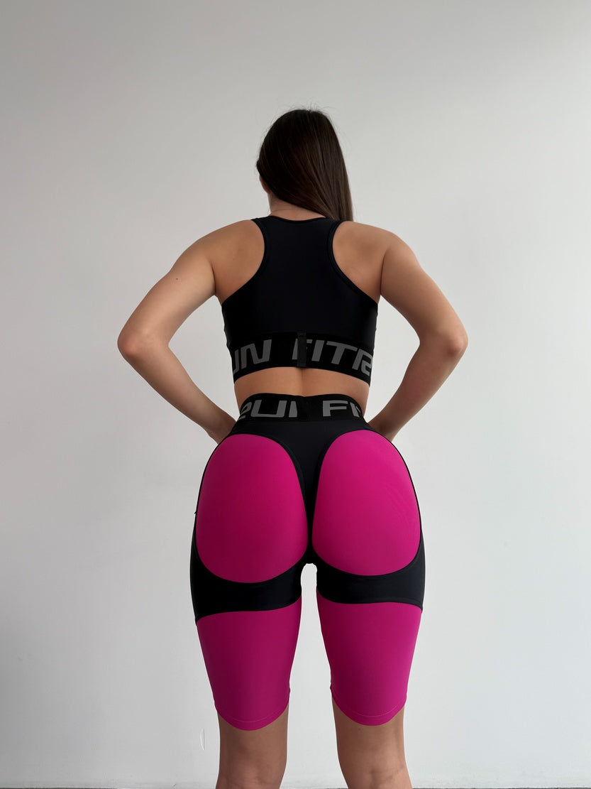 Cycling Short FITRUN Cycling Super Nuts Push-Up "Rose"