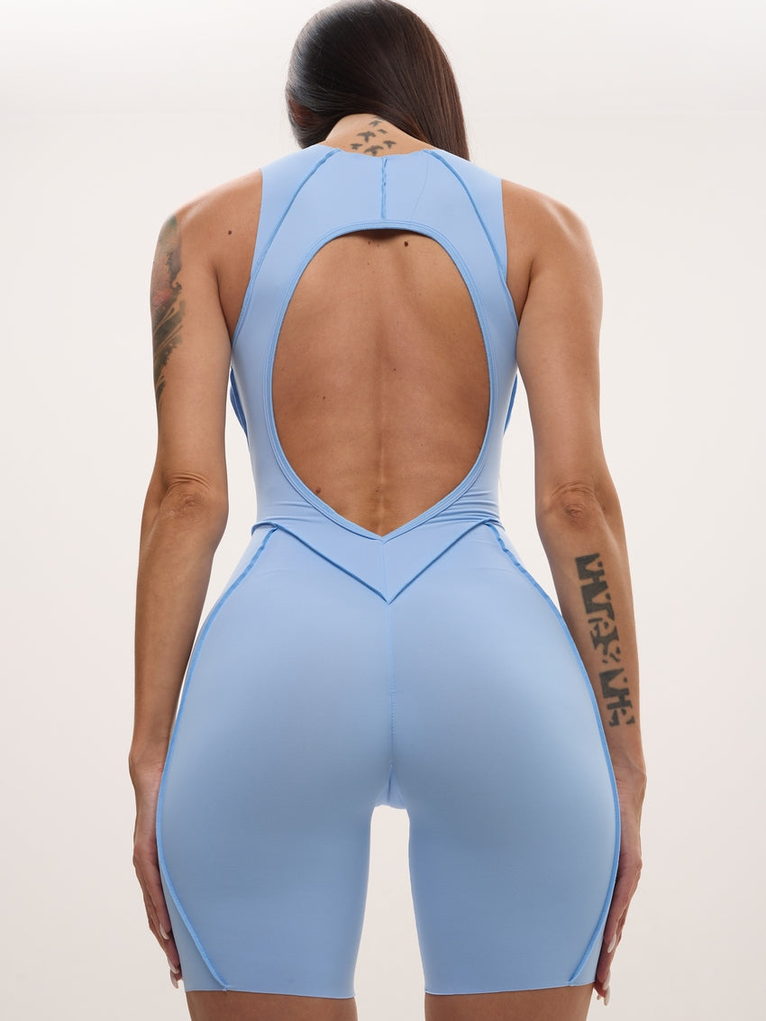 Jumpsuit FITRUN BodySuit Short Versa SLEEVELESS "Sky VE"