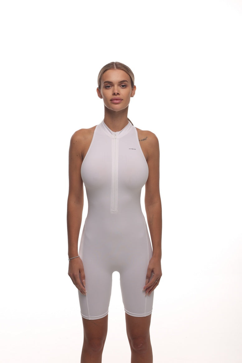 Комбінезон FITRUN Jumpsuit YOGA Short "White VE"