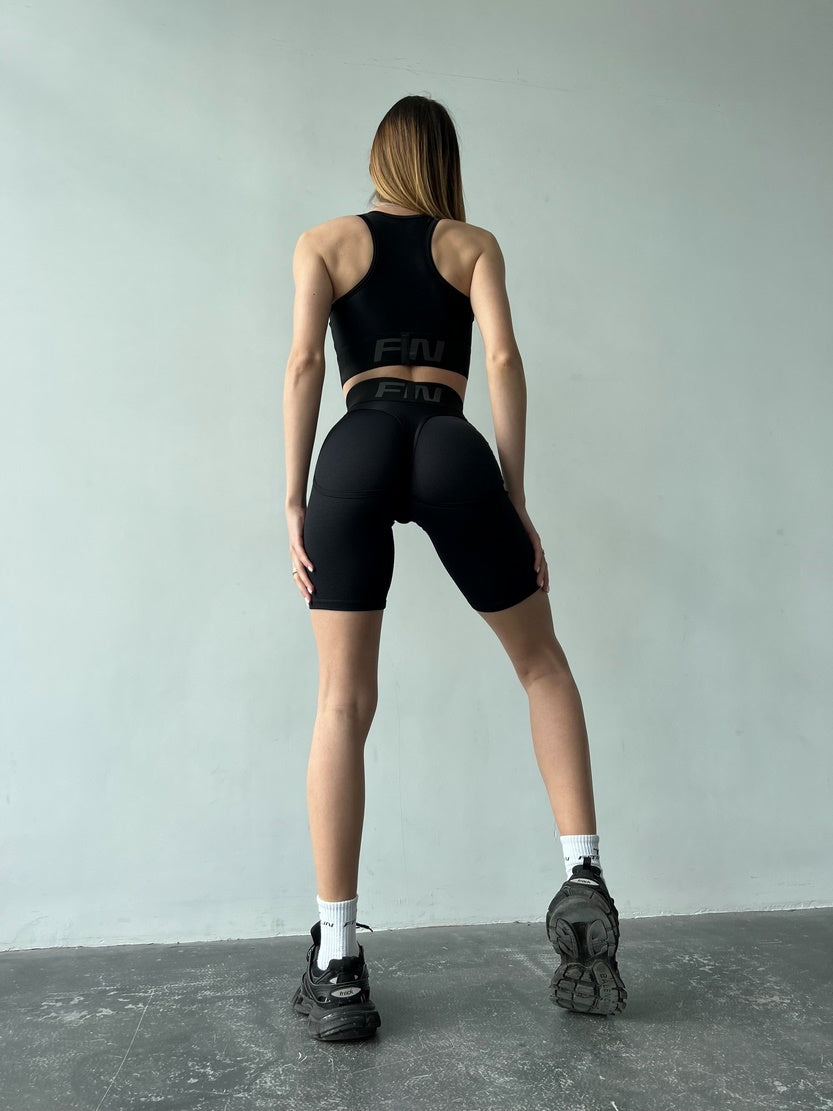 Спортивний Топ FITRUN Top "Total Black Relief"