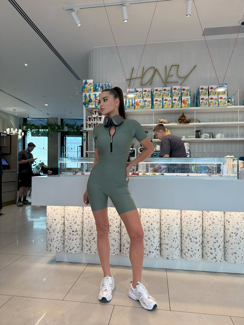 Комбінезон FITRUN Jumpsuit Base Short "Total Olive"