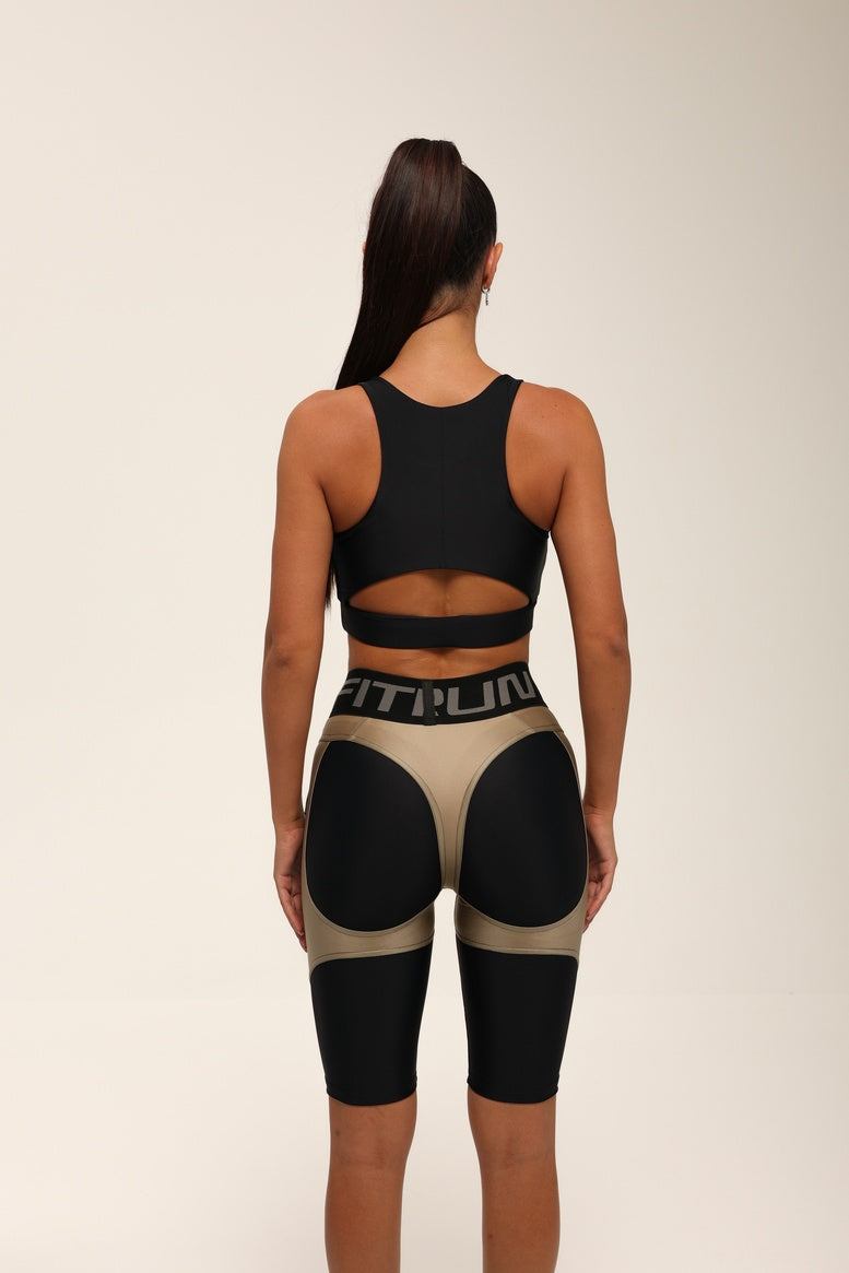 Велосипедки FITRUN Cycling NICE Push-Up "Beige Blaze"