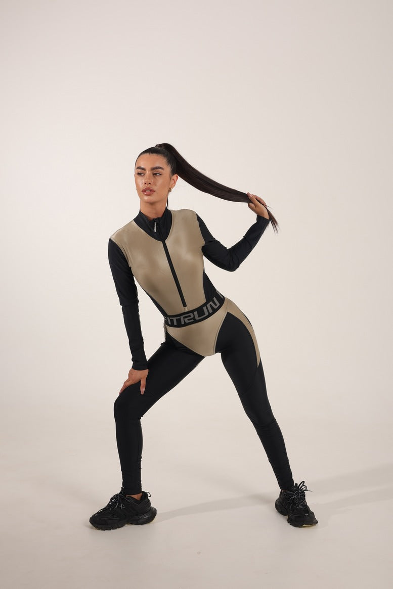 Комбінезон FITRUN Jumpsuit Super Nuts NICE Long "Beige Blaze"