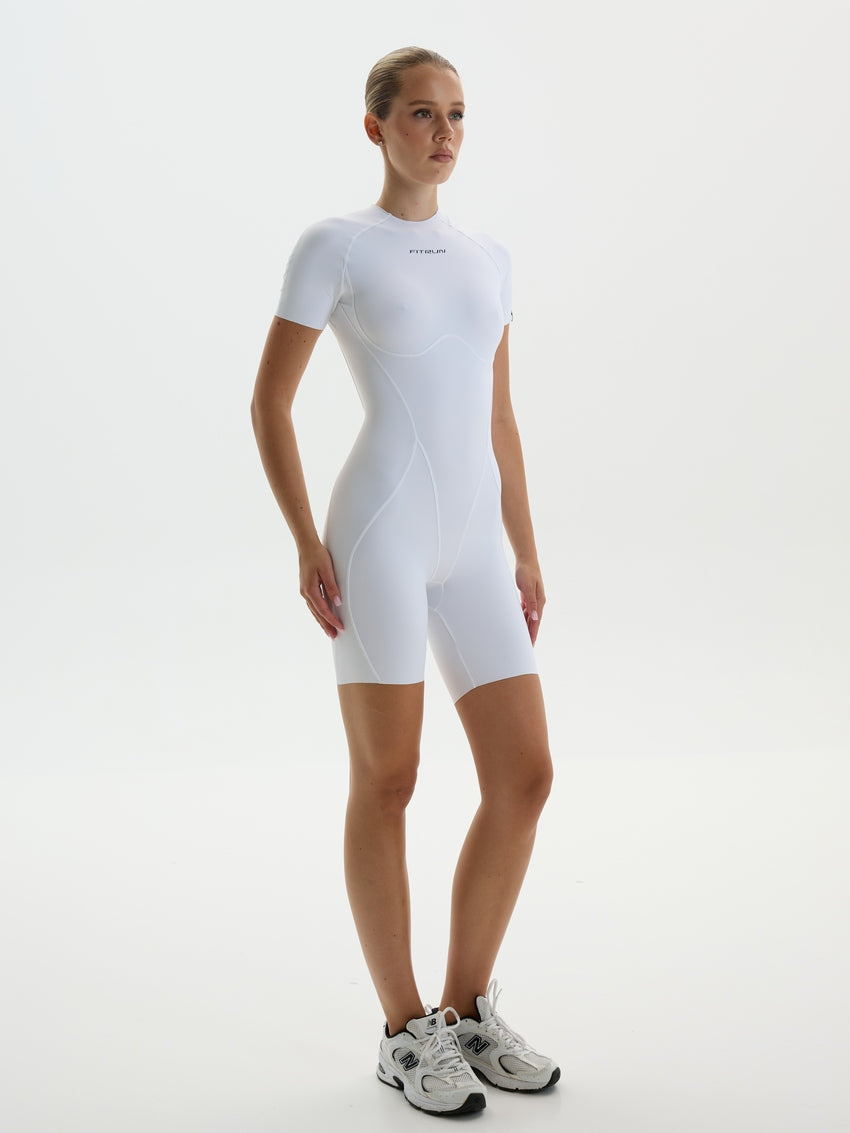 Jumpsuit FITRUN Short Versa 2.0 "White VE"