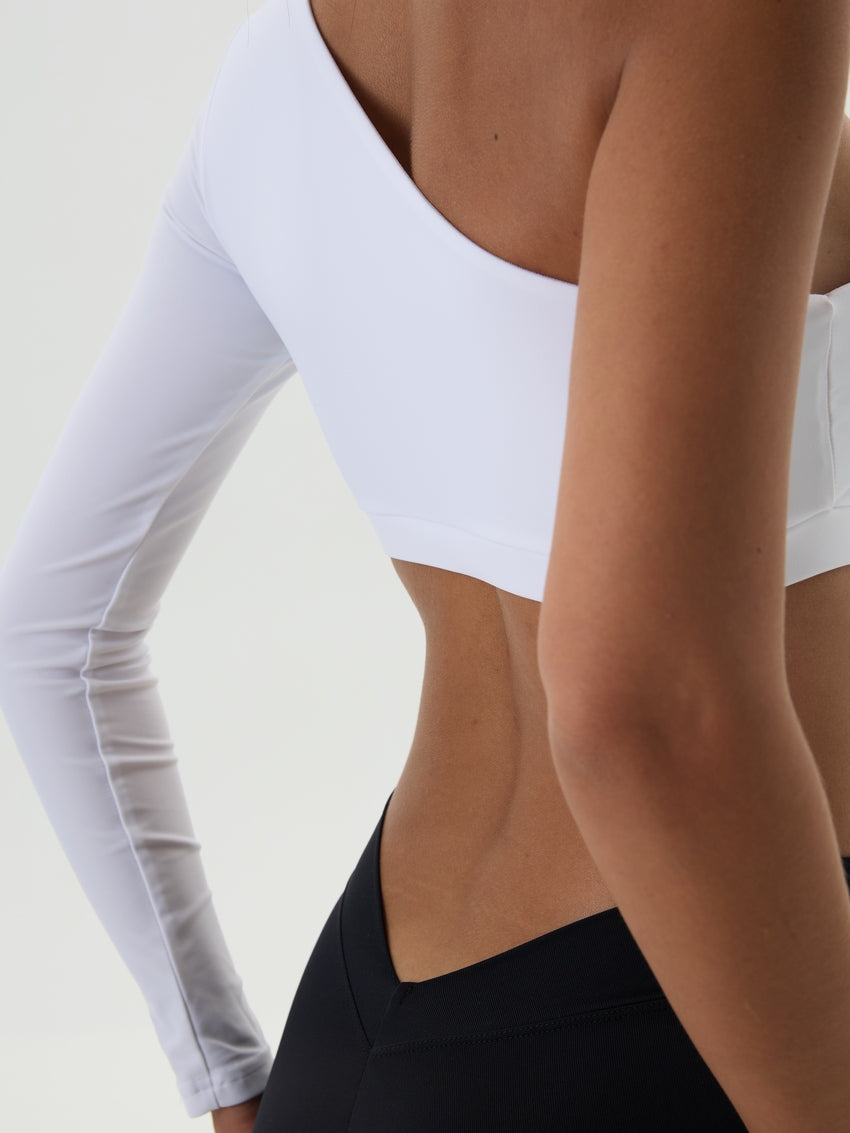 Long Sleeve FITRUN Racy "Total White"