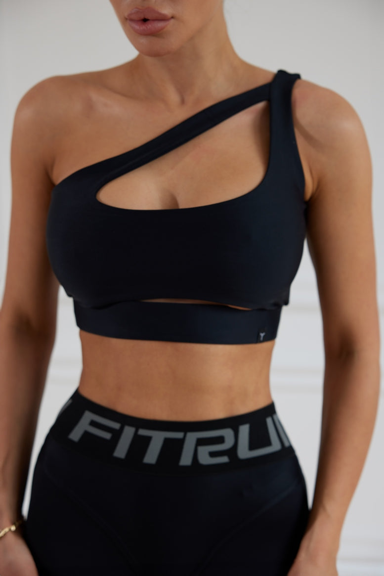 Sports Top FITRUN Top Racy "Total Black"
