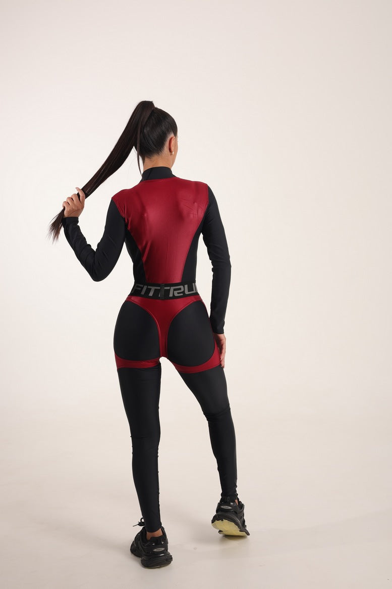 Комбінезон FITRUN Jumpsuit Super Nuts NICE Long "Wine Blaze"