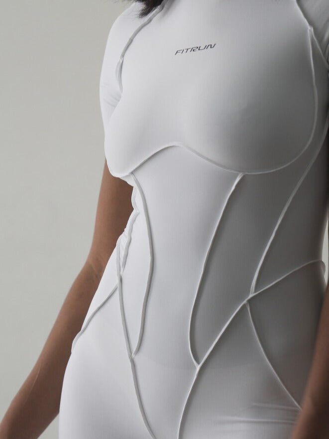 Jumpsuit FITRUN BodySuit Short Versa "White VE"