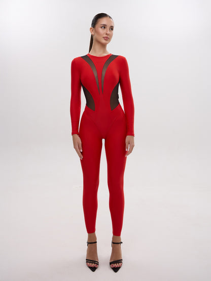 Jumpsuit FITRUN Jumpsuit SPIDER LINE "Red"