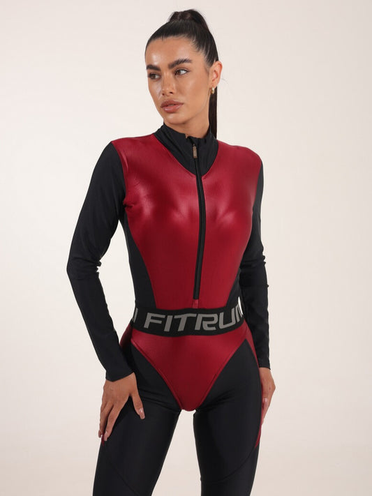 Jumpsuit FITRUN Jumpsuit Super Nuts NICE Long "Wine Blaze"