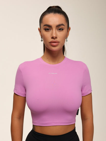 Cropped T-shirt FITRUN T-shirt Short SKIN BASE "Fuchsia VE"