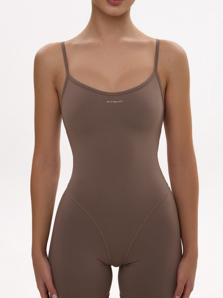 Jumpsuit FITRUN SKIN BODY Short "Sand VE"
