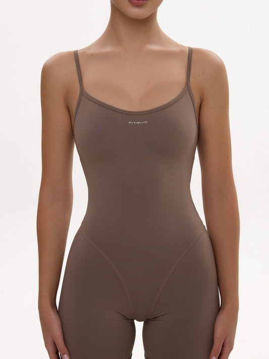 Jumpsuit FITRUN SKIN BODY Short "Sand VE"