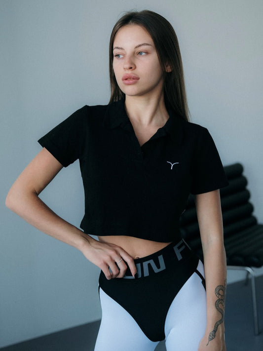 Polo FITRUN Polo Midi "Black"