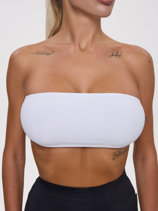 Sports Top FITRUN Bandeau Top "Total White"