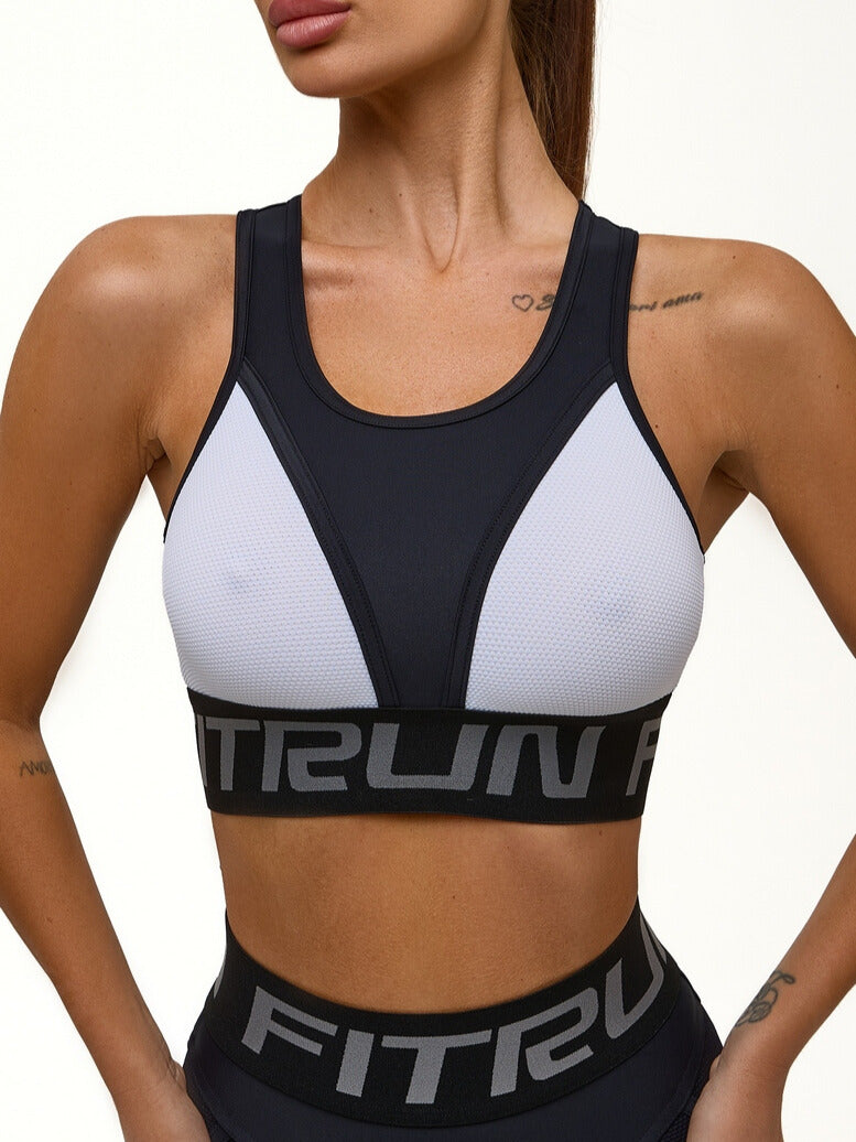 Sports Top FITRUN Top "White Relief"