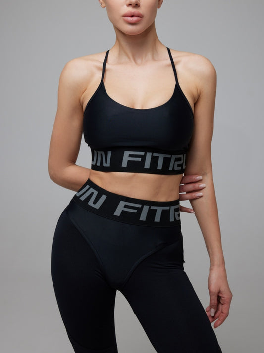 Sports Top FITRUN Top Motion "Total Black"