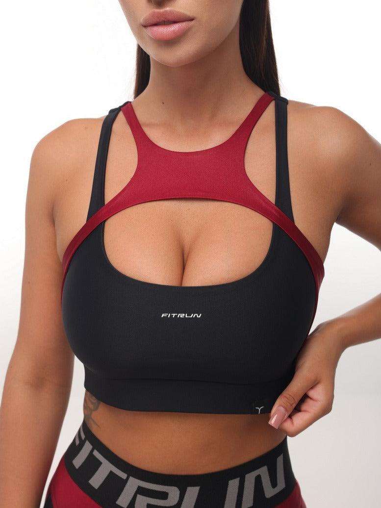 Sports Top FITRUN Top Comfort "Wine Blaze"