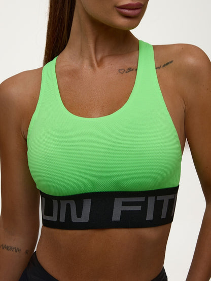 Sports Top FITRUN Top X Brand "Neon Green Relief"