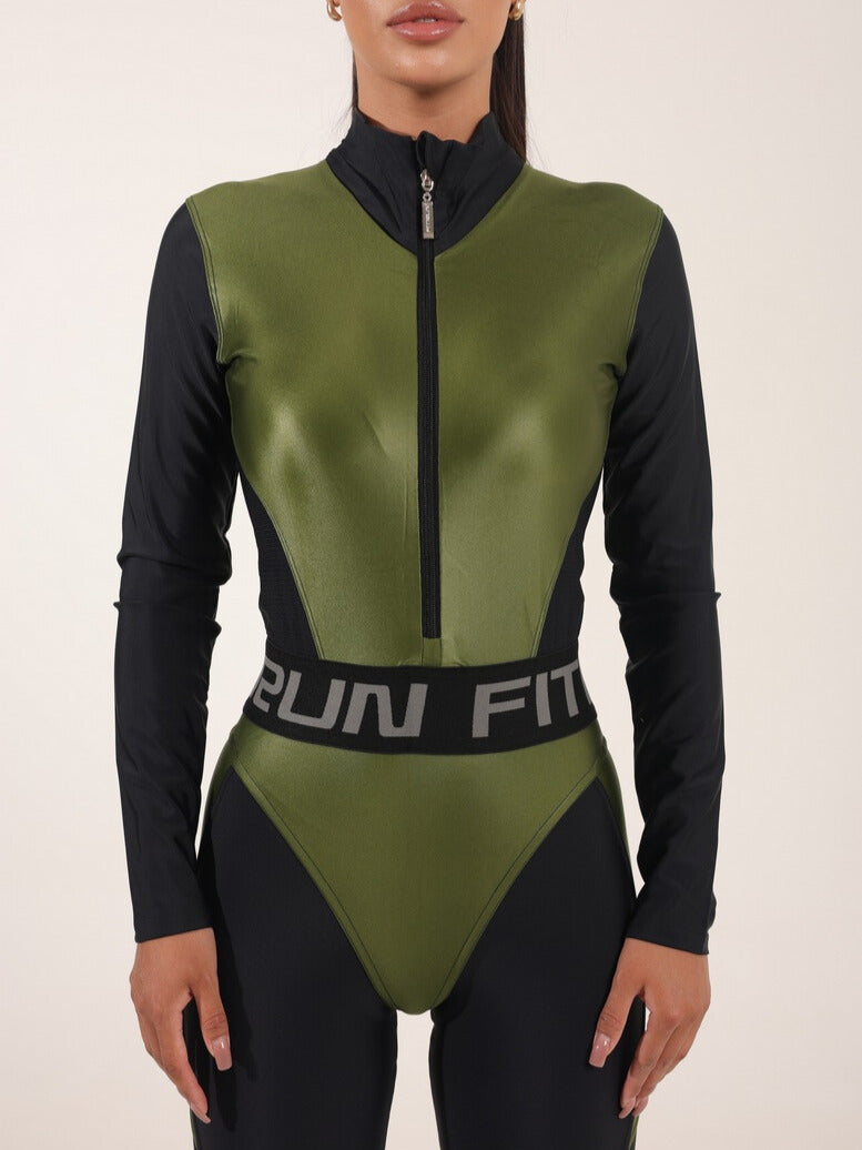 Jumpsuit FITRUN Jumpsuit Super Nuts NICE Long "Olive Blaze"