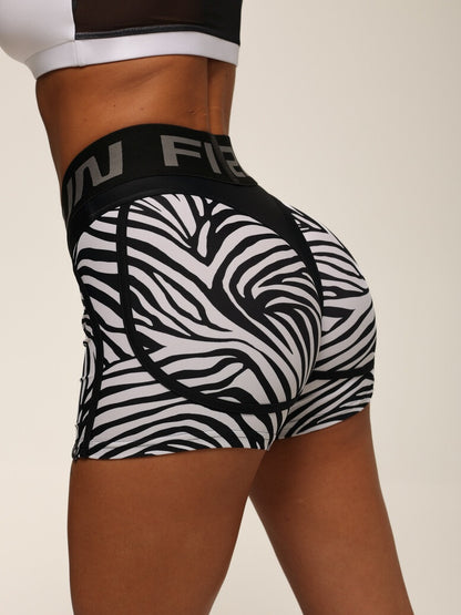 Shorts FITRUN Shorts Super Nuts "Zebra"
