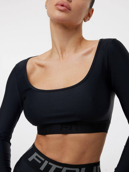 FITRUN Long Sleeve Bliss "Total Black"